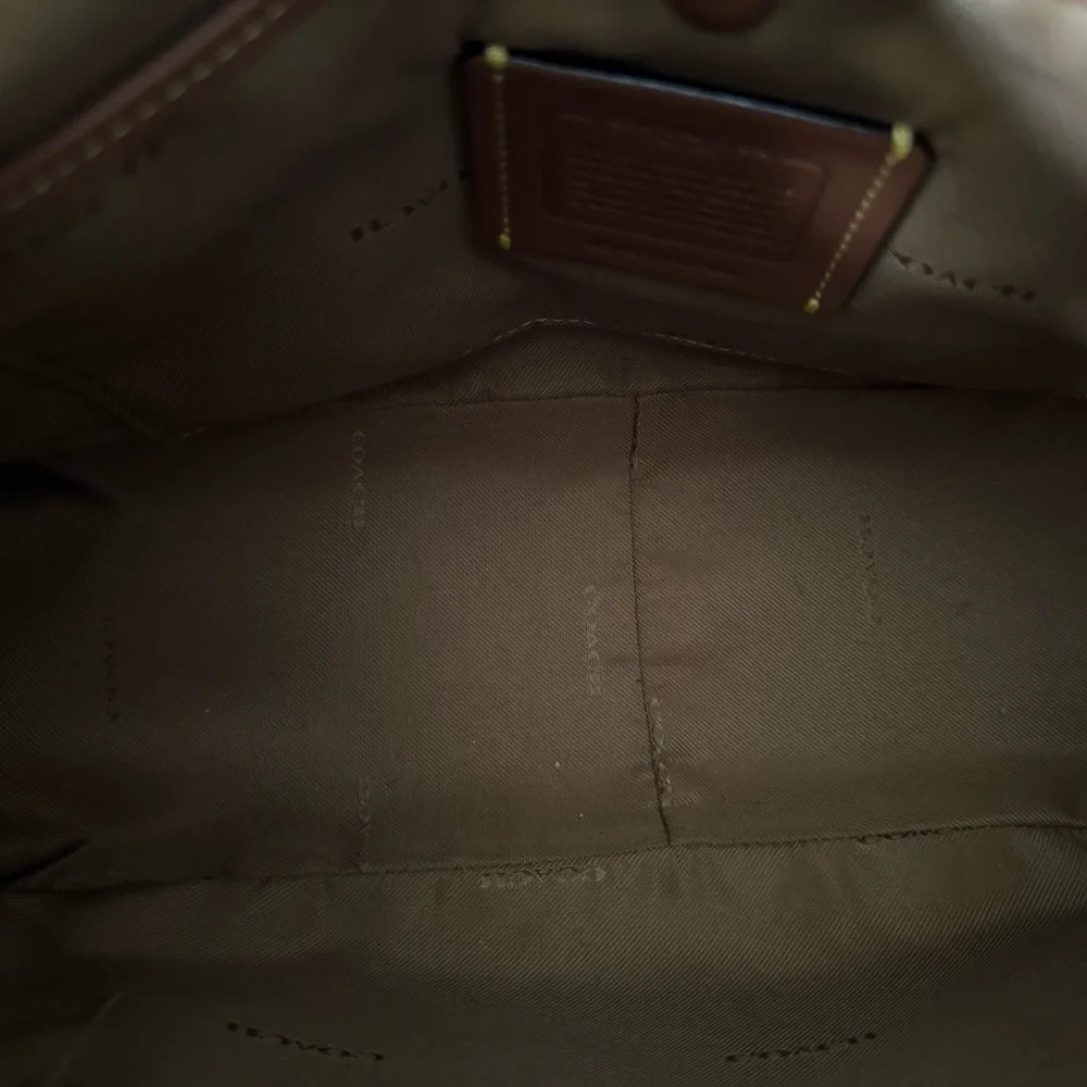Coach Pebbled Leather Shoulder Bag in chalk ivory Cary - Picture 11 of 12